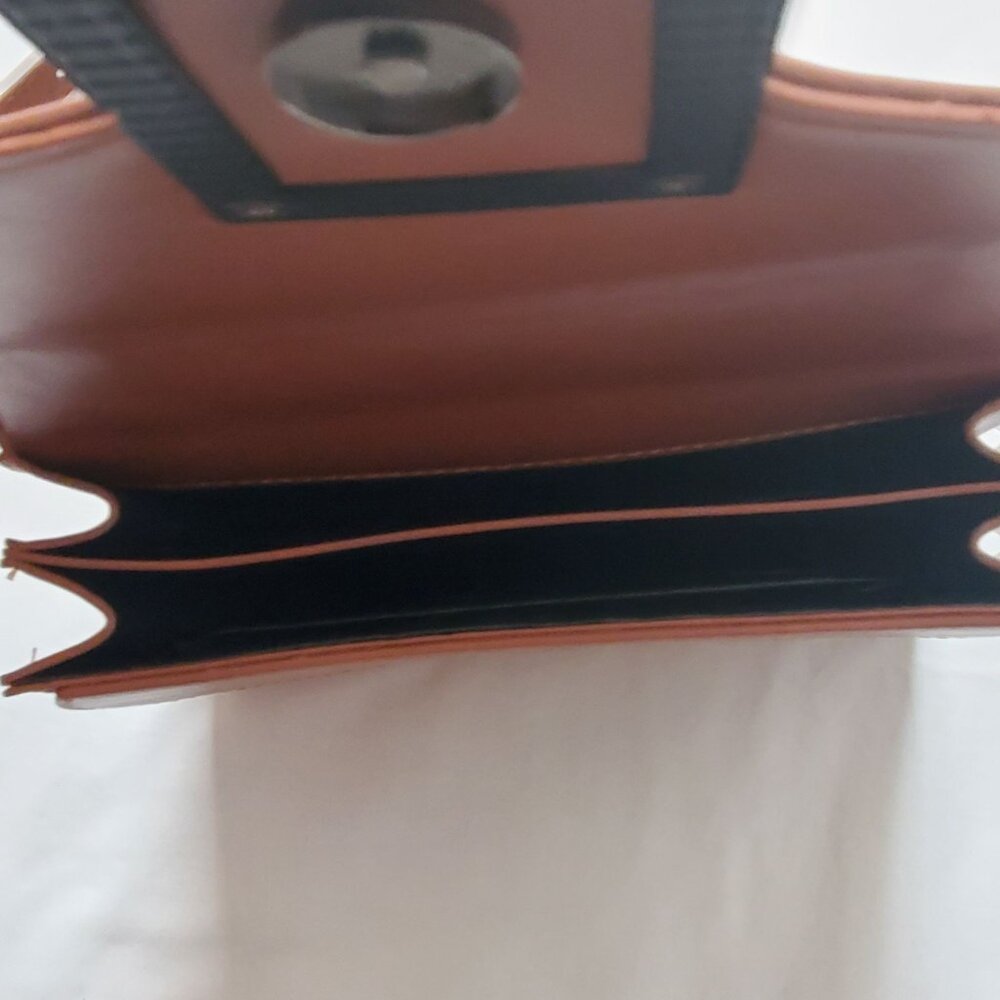 Women's Brown Faux Suede Messenger Shoulder Crossbody Sling Bag Purse - Picture 6 of 10